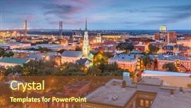  Presentation with savannah - Presentation theme with america - savannah georgia usa downtown skyline background and a tawny brown colored foreground