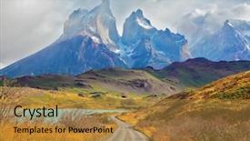  Presentation with chile patagonia - Amazing presentation having america - summer day in the national backdrop and a gold colored foreground