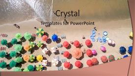  Presentation with top view of soybean - Amazing PPT theme having america - top view of umbrellas backdrop and a coral colored foreground