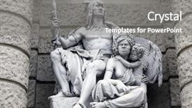  Presentation with america - Cool new presentation with america and australia statues depicting backdrop and a  colored foreground