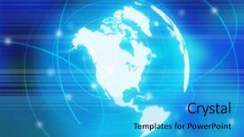  Presentation with north america - Slides having america map background and a cyan colored foreground