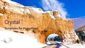  Presentation with north america - Slides consisting of america north - tunnel bryce canyon national park background and a  colored foreground