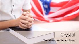  Presentation with renewable energy america - Amazing slides having little boy praying for america backdrop and a lemonade colored foreground