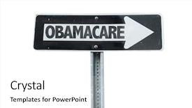  Presentation with frames isolated on white brown - Amazing slide deck having america president healthcare - obamacare direction sign isolated backdrop and a white colored foreground