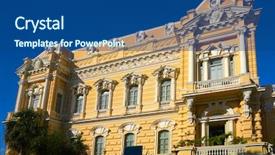  Presentation with teal and yellow wallpaper - Audience pleasing presentation design consisting of america sights - merida yellow facade in paseo backdrop and a ocean colored foreground