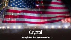  Presentation with independence day - Cool new slide set with america usa flag with fireworks backdrop and a wine colored foreground