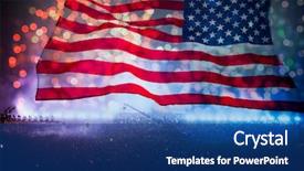  Presentation with independence day - PPT theme consisting of america usa flag with fireworks background and a  colored foreground