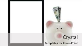  Presentation with pink black - Slide set with american 100 dollar currency money background and a light gray colored foreground