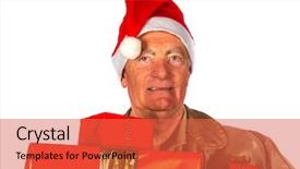  Presentation with pilot - Colorful PPT layouts enhanced with american aircraft pilot is home for christmas backdrop and a red colored foreground