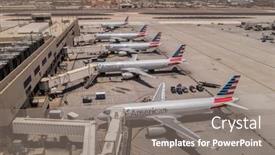  Presentation with phoenix - Amazing theme having american-airlines-parked-at-phoenix backdrop and a gray colored foreground