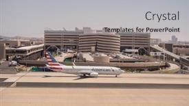  Presentation with phoenix - Slide deck with american-airlines-parked-at-phoenix background and a light gray colored foreground