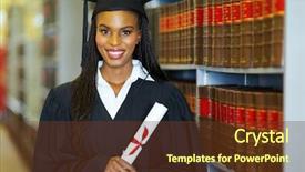  Presentation with law school - Cool new PPT theme with law school - pretty african american college student backdrop and a tawny brown colored foreground