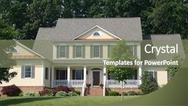  Presentation with traditional - PPT layouts enhanced with american colonies - traditional upscale home background and a  colored foreground