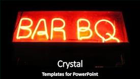  Presentation with neon - Amazing presentation having american diner - bar bq neon sign backdrop and a  colored foreground