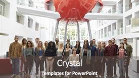  Presentation with university building - Slide set having american disabilities - students in modern university building background and a dark gray colored foreground