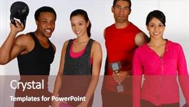  Presentation with group of diverse people - Presentation theme consisting of american diversity - group of diverse people working background and a  colored foreground