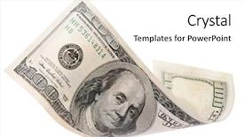  Presentation with american craftsmanship - Amazing presentation design having american dollars isolated on white backdrop and a  colored foreground