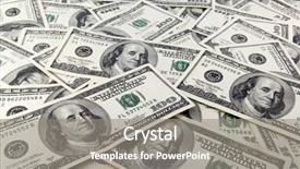  Presentation with american - Slides with american-dollars-on-a-white background and a gray colored foreground