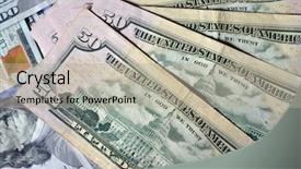  Presentation with chess money - Beautiful presentation featuring american economy history - money background backdrop and a  colored foreground