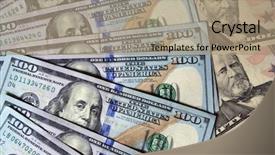  Presentation with money - Colorful PPT theme enhanced with american economy history - money background backdrop and a  colored foreground