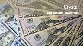  Presentation with money - Presentation having american economy history - money background background and a  colored foreground