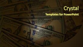  Presentation with on money - PPT theme with american economy history - money background background and a  colored foreground