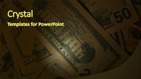  Presentation with money talks - Amazing slides having american economy history - money background backdrop and a  colored foreground