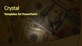  Presentation with money - Theme consisting of american economy history - money background background and a  colored foreground