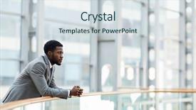  Presentation with employer attractiveness - Slide deck having american enterprise - young employer thinking of forthcoming background and a sky blue colored foreground