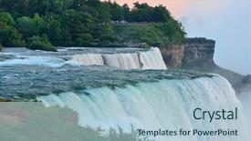  Presentation with american revolution close up - Audience pleasing slide deck consisting of american falls from niagara falls backdrop and a  colored foreground