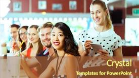  Presentation with fast food - Cool new presentation with american fast food diner backdrop and a red colored foreground