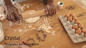  Presentation with african american - Beautiful PPT theme featuring american father and son rolling backdrop and a coral colored foreground