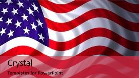  Presentation with free american flag - Cool new PPT theme with american flag - free backdrop and a  colored foreground