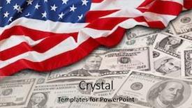  Presentation with america flag - Colorful slide set enhanced with american flag and assorted american backdrop and a light gray colored foreground