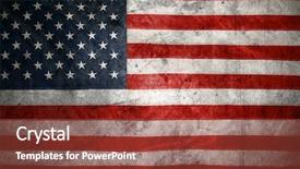  Presentation with united states flag - Audience pleasing PPT layouts consisting of american flag and texture composite backdrop and a tawny brown colored foreground
