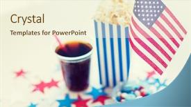  Presentation with coca cola - Beautiful PPT layouts featuring american flag coca cola backdrop and a cream colored foreground