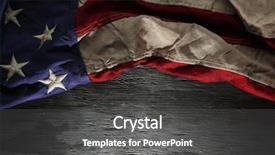  Presentation with memorial day - Theme having american flag for memorial day background and a dark gray colored foreground