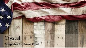  Presentation with veteran - Amazing slides having american flag for memorial day backdrop and a mint green colored foreground