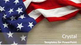  Presentation with veteran - Beautiful slides featuring american flag for memorial day backdrop and a mint green colored foreground
