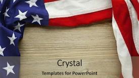  Presentation with veteran - Presentation consisting of american flag for memorial day background and a coral colored foreground