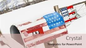  Presentation with winter storm - Colorful theme enhanced with christmas tree farm rural - american flag mailbox is covered backdrop and a soft green colored foreground