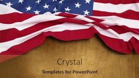  Presentation with concrete - Presentation design enhanced with american-flag-on-brown-concrete background and a  colored foreground