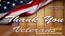  Presentation with veterans day - Presentation enhanced with american flag veterans day message background and a red colored foreground