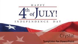  Presentation with independence day - Theme with american-flag-with-independence-day background and a red colored foreground