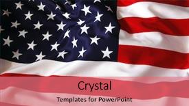  Presentation with american flag - Amazing theme having american flag backdrop and a coral colored foreground