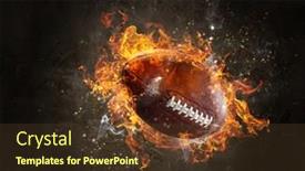  Presentation with american football - Colorful slide set enhanced with american-football-game-concept-mixed backdrop and a tawny brown colored foreground