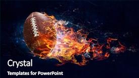  Presentation with american football - Slides with american football game background and a black colored foreground