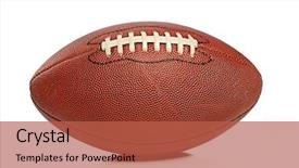  Presentation with football goal post american field - Audience pleasing slides consisting of american football isolated backdrop and a red colored foreground