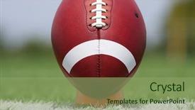  Presentation with real madrid football - PPT layouts featuring american football on a tee background and a seafoam green colored foreground