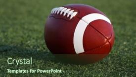  Presentation with football field - Presentation enhanced with american-football-on-the-field background and a tawny brown colored foreground